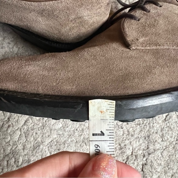 Cole Haan Taupe Suede Oxford Lace Up Dress Shoes - Size 11.5D - Made in Brazil main image 11
